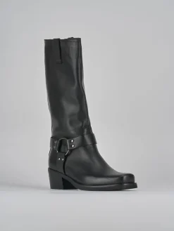 Stivali tacco 4cm pelle Donna Stivali Tacco Basso