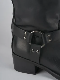 Stivali tacco 4cm pelle Donna Stivali Tacco Basso