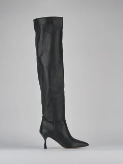 Stivali tacco 7cm pelle Donna Stivali Tacco Alto