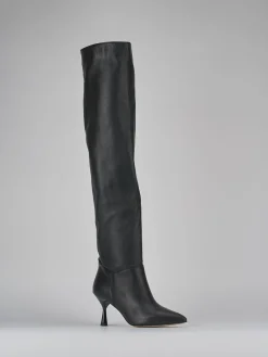 Stivali tacco 7cm pelle Donna Stivali Tacco Alto