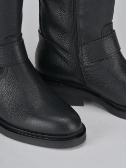 Sale Stivali tacco 2cm pelle Donna Stivali Tacco Basso