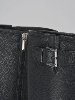 Sale Stivali tacco 2cm pelle Donna Stivali Tacco Basso