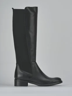 Stivali tacco 3cm pelle Donna Stivali Tacco Basso