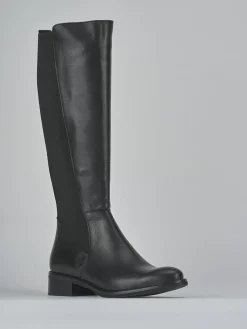 Stivali tacco 3cm pelle Donna Stivali Tacco Basso