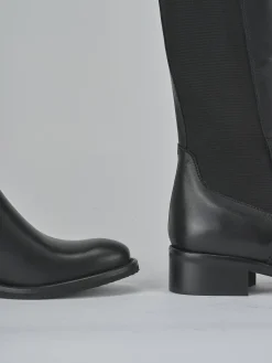 Stivali tacco 3cm pelle Donna Stivali Tacco Basso