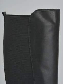 Stivali tacco 3cm pelle Donna Stivali Tacco Basso