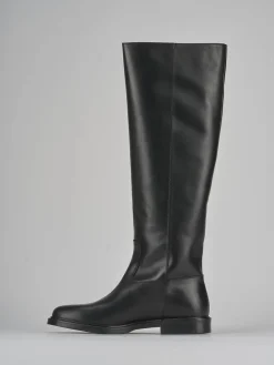 Online Stivali tacco 2cm pelle Donna Stivali Tacco Basso