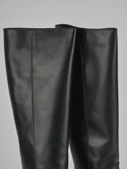 Online Stivali tacco 2cm pelle Donna Stivali Tacco Basso