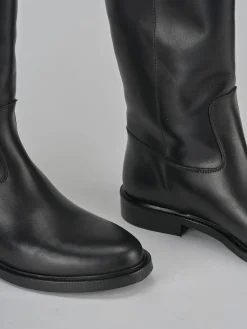 Online Stivali tacco 2cm pelle Donna Stivali Tacco Basso