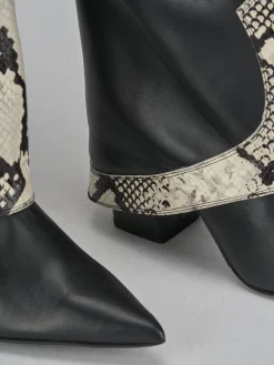 Clearance Stivali tacco 8cm pelle Donna Stivali Tacco Alto