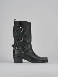 Clearance Stivali tacco 4cm pelle Donna Stivali Tacco Basso