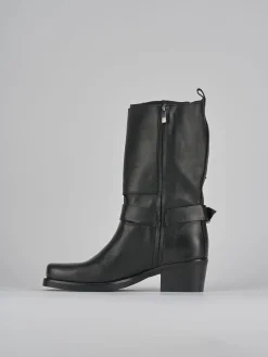 Clearance Stivali tacco 4cm pelle Donna Stivali Tacco Basso