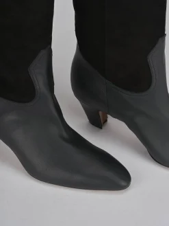 Hot Stivali tacco 5cm pelle Donna Stivali Tacco Alto