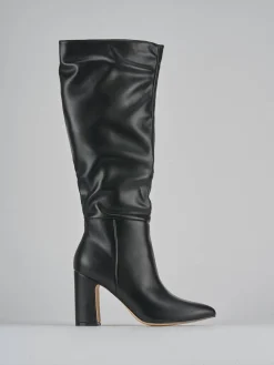 Outlet Stivali tacco 10cm pelle Donna Stivali Tacco Alto