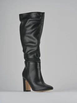 Outlet Stivali tacco 10cm pelle Donna Stivali Tacco Alto