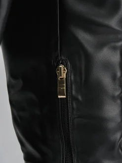 Outlet Stivali tacco 10cm pelle Donna Stivali Tacco Alto