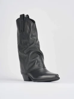 Clearance Stivali tacco 5cm pelle Donna Stivali Tacco Alto