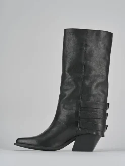 Stivali tacco 7cm pelle Donna Stivali Tacco Alto