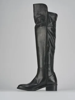 Stivali tacco 4cm pelle Donna Stivali Tacco Basso