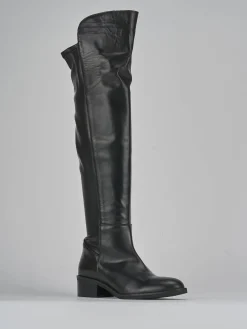 Stivali tacco 4cm pelle Donna Stivali Tacco Basso