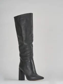 Stivali tacco 9cm pelle Donna Stivali Tacco Alto