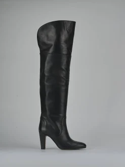 Stivali tacco 8cm pelle Donna Stivali Tacco Alto