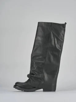 Hot Stivali tacco 3cm pelle Donna Stivali Tacco Basso