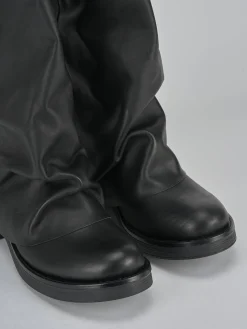 Hot Stivali tacco 3cm pelle Donna Stivali Tacco Basso