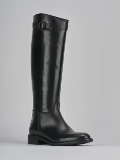 Stivali tacco 3cm pelle Donna Stivali Tacco Basso