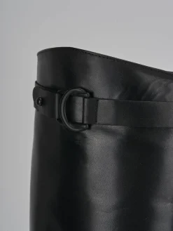 Stivali tacco 3cm pelle Donna Stivali Tacco Basso