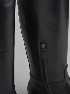 Stivali tacco 3cm pelle Donna Stivali Tacco Basso