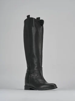 Sale Stivali tacco 2cm pelle Donna Stivali Tacco Basso