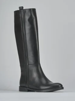 New Stivali tacco 2cm pelle Donna Stivali Tacco Basso