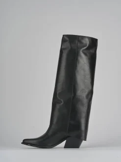 Sale Stivali tacco 7cm pelle Donna Stivali Tacco Alto