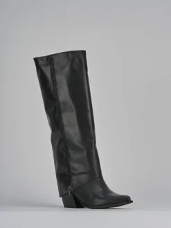 Sale Stivali tacco 7cm pelle Donna Stivali Tacco Alto