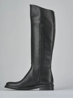 Outlet Stivali tacco 2cm pelle Donna Stivali Tacco Basso