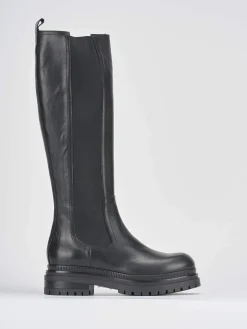 Discount Stivali tacco 3cm pelle Donna Stivali Tacco Basso