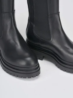 Discount Stivali tacco 3cm pelle Donna Stivali Tacco Basso