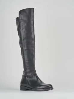 New Stivali tacco 2cm pelle Donna Stivali Tacco Basso