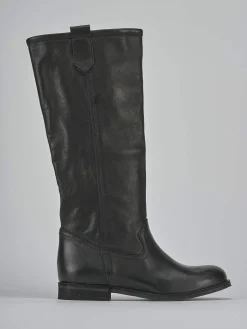 Online Stivali tacco 1cm pelle Donna Stivali Tacco Basso