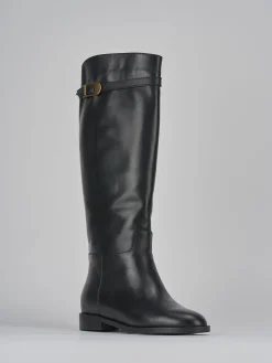 Online Stivali tacco 2cm pelle Donna Stivali Tacco Basso