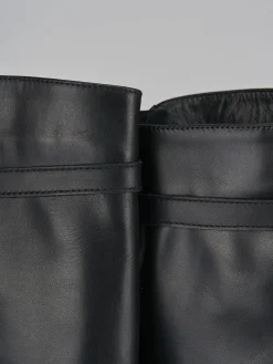 Online Stivali tacco 2cm pelle Donna Stivali Tacco Basso