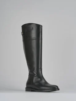 New Stivali tacco 2cm pelle Donna Stivali Tacco Basso