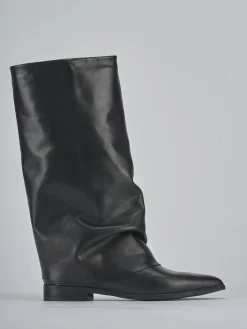 Clearance Stivali tacco 2cm pelle Donna Stivali Tacco Basso