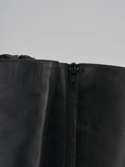 Outlet Stivali tacco 9cm pelle Donna Stivali Tacco Alto