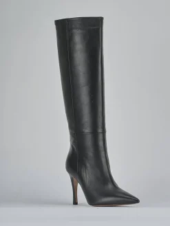 Outlet Stivali tacco 9cm pelle Donna Stivali Tacco Alto