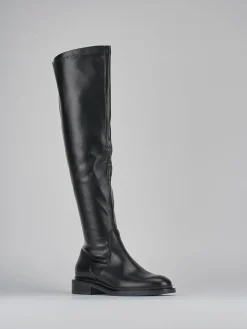 Stivali tacco 2cm pelle Donna Stivali Tacco Basso