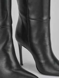 Sale Stivali tacco 10cm pelle Donna Stivali Tacco Alto