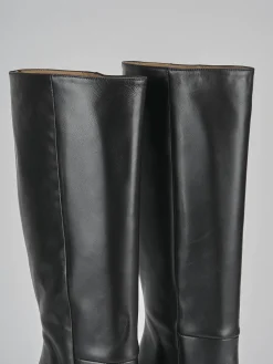 Sale Stivali tacco 10cm pelle Donna Stivali Tacco Alto