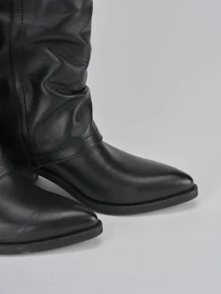 New Stivali tacco 4cm pelle Donna Stivali Tacco Basso